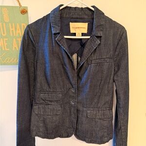 Pilcro Dark Indigo Denim Blazer